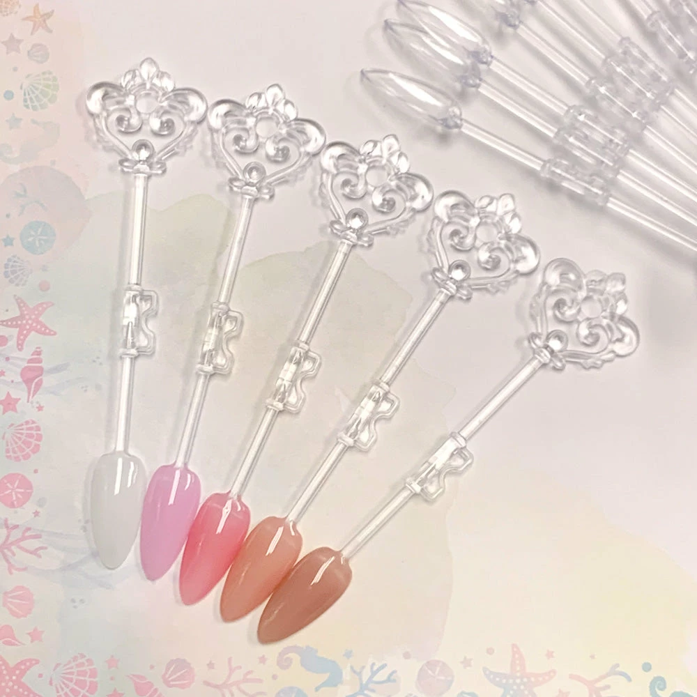 MORE BEAUTY Best Sellers Vintage Key Nail Art Swatch Sticks / Almond / Clear 2 MORE BEAUTY Best Sellers Vintage Key Nail Art Swatch Sticks / Almond / Clear