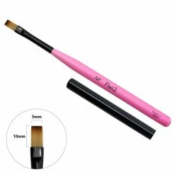 Japanese Nail Art Nail Partner Colorful Gel Brush / Flat 3 Color
