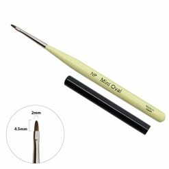 Japanese Nail Art Nail Partner Colorful Gel Brush / Mini Oval