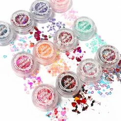 Aliexpress Wonderland Heart Glitter Mix Set / 12 Jars Summer Nails