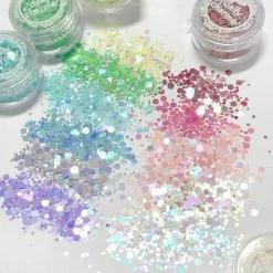 Aliexpress Iridescent Pastel Hex Mix Glitter Set / 12 Jars Candy Nails - 20% Off