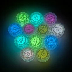 Aliexpress Summer Nails Iridescent Glow In The Dark Mix Glitter Set / 12 Jars