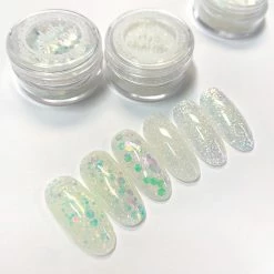 Aliexpress Summer Nails Iridescent Glow In The Dark Mix Glitter Set / 12 Jars