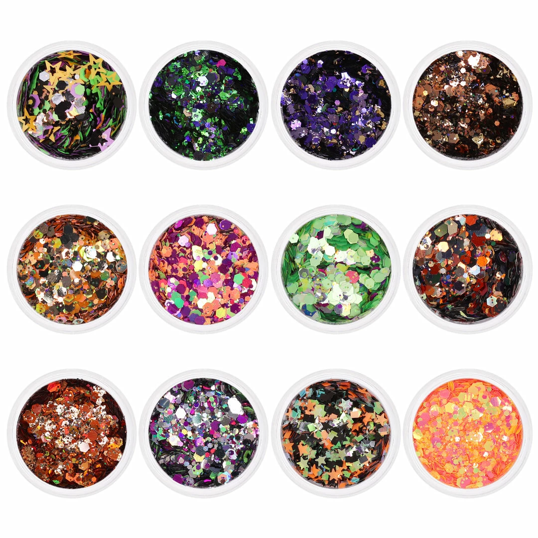 Aliexpress Spooky Halloween Glitter Mix Set / 12 Jars Nail Art 1 Aliexpress Spooky Halloween Glitter Mix Set / 12 Jars Nail Art