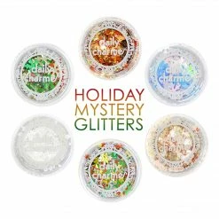 Daily Charme Holiday Mystery Glitter Bundle / 6 Jars Nail Art