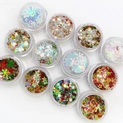 Daily Charme Holiday Mystery Glitter Bundle / 6 Jars Nail Art