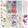 MORE BEAUTY Nail Art Foil Paper Bundle / Floral / 10 Designs / 100 Pieces