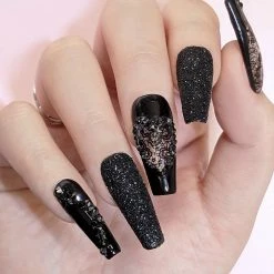 MORE BEAUTY Nail Art Foil Paper Bundle / Black Lace / 10 Designs / 100 Pieces Best Sellers 7 MORE BEAUTY Nail Art Foil Paper Bundle / Black Lace / 10 Designs / 100 Pieces Best Sellers