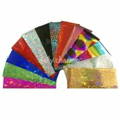 1688 Best Sellers Nail Art Foil Paper Bundle / 13 Colors / 100+ Pieces / Mixed