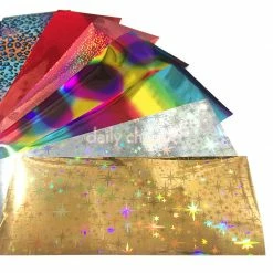 1688 Best Sellers Nail Art Foil Paper Bundle / 13 Colors / 100+ Pieces / Mixed