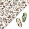 MORE BEAUTY Nail Art Foil Paper / Vintage Hibiscus Print