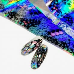 1688 - MuJia Nail Art Foil Paper / Rainbow Snakeskin Best Sellers