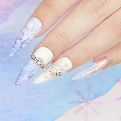 MORE BEAUTY Nail Art Foil Paper / Frosty Snowflakes