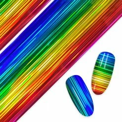 1688 Nail Art Foil Paper / Holographic Rainbow Pride Month