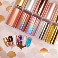 1688 - MuJia Best Sellers Nail Art Foil Box / Ultimate Metallics