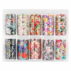 1688 - MuJia Summer Nails Nail Art Foil Box / Summer Blossoms