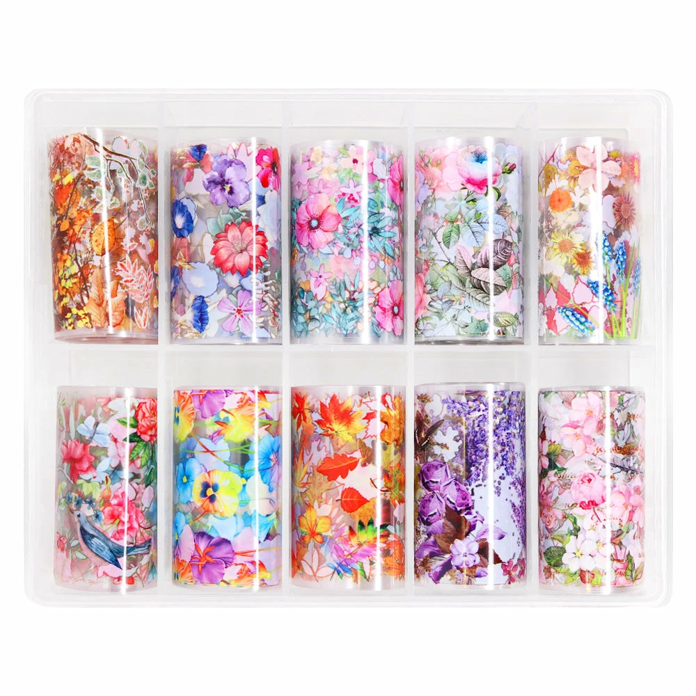1688 - MuJia Summer Nails Nail Art Foil Box / Botanical Paradise 1 1688 - MuJia Summer Nails Nail Art Foil Box / Botanical Paradise