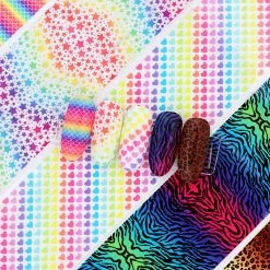 1688 - MuJia Nail Art Foil Box / Rainbow Pop Pride Month