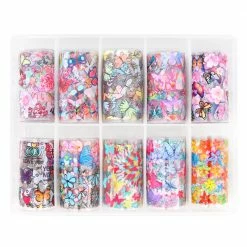1688 - MuJia Nail Art Foil Box / Butterfly Paradise Summer Nails