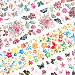 1688 - MuJia Nail Art Foil Box / Butterfly Paradise Summer Nails