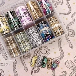 1688 - MuJia Nail Art Foil Box / Exotic Pythons