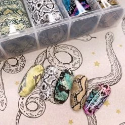 1688 - MuJia Nail Art Foil Box / Exotic Pythons
