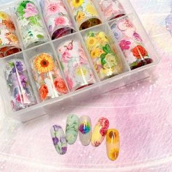1688 - MuJia Nail Art Foil Box / Flower Language