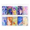 1688 - MuJia Nail Art Foil Box / Vibrant Tie Dye Summer Nails