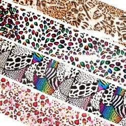 1688 Nail Art Foil Box / Leopard Print Medley