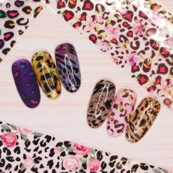 1688 Nail Art Foil Box / Leopard Print Medley