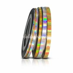 1688 Dollar Store Holographic Nail Art Tape Set - 3 Sizes