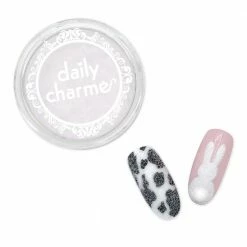 Julia Chrome & Pigments Nail Art Velvet Flocking Powder / White