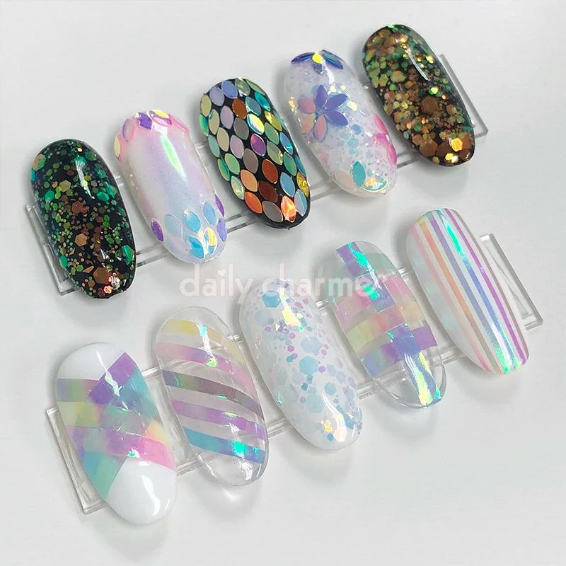1688 Colorful Iridescent AB Marquise Glitter Set / 12 Jars Nail Art 2 1688 Colorful Iridescent AB Marquise Glitter Set / 12 Jars Nail Art