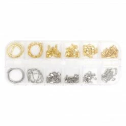 1688 - MeiCaiLin Gold & Silver Metallic Chains Set / 12 Designs Nail Art