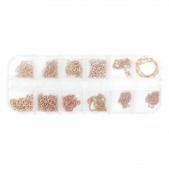 1688 - MeiCaiLin Rose Gold Metallic Chains Set / 12 Designs
