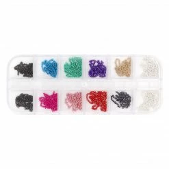 1688 - MeiCaiLin Nail Art Colorful Gold Metallic Chains Set / 1MM