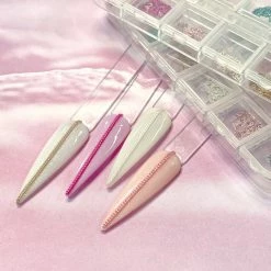 1688 - MeiCaiLin Nail Art Colorful Gold Metallic Chains Set / 1MM