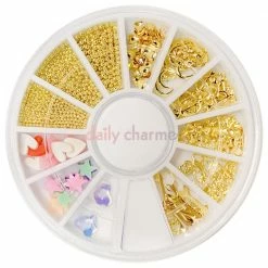 1688 - MeiCaiLin Valentine's Day Nail Art Wheel / 12 Decors