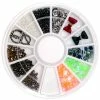 1688 - MeiCaiLin Halloween Nail Art Wheel / 12 Decors