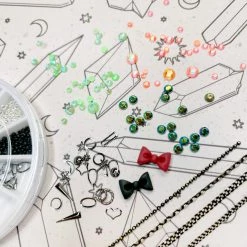 1688 - MeiCaiLin Halloween Nail Art Wheel / 12 Decors