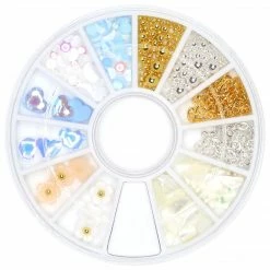1688 - MeiCaiLin Summer Nails Summer Dreams Nail Art Wheel / 12 Decors