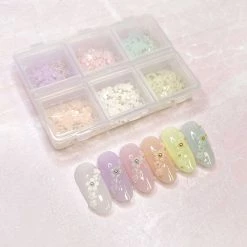 1688 - MeiCaiLin Pastel Resin Flower & Caviar Beads Mix / 6 Colors New Arrivals