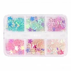 1688 - MeiCaiLin Dreamy Iridescent Resin Flower Mix / 6 Colors New Arrivals