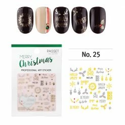 Passet Christmas Nail Art Sticker / Ho Ho Ho