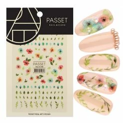Passet Nail Art Sticker / Watercolor Flora New Arrivals