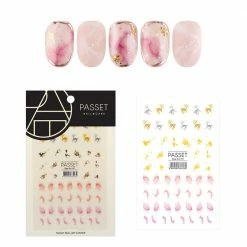 Passet Nail Art Sticker / Marble & Gold