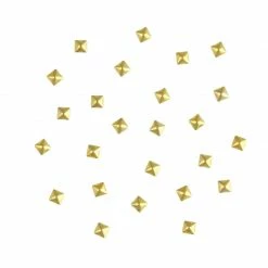 1688 Nail Art Mini Square Pyramid Stud / Gold