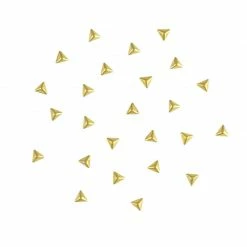 1688 Nail Art Mini Triangle Pyramid Stud / Gold