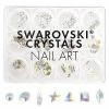 Daily Charme Nail Crystals Swarovski Crystals Nail Art Box Set / Crystal AB / 12 Jars