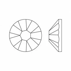 Daily Charme Dollar Store Swarovski Round Flatback Rhinestone / Chrysolite Opal